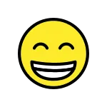 Beaming Face With Smiling Eyes SVG Icon